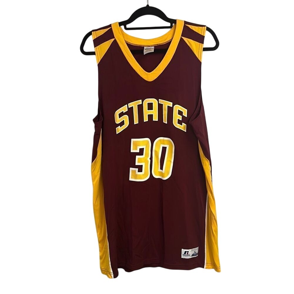 VTG 2000s Russell Athletic Men's Arizona State #30 Basketball Jersey‎ Size L